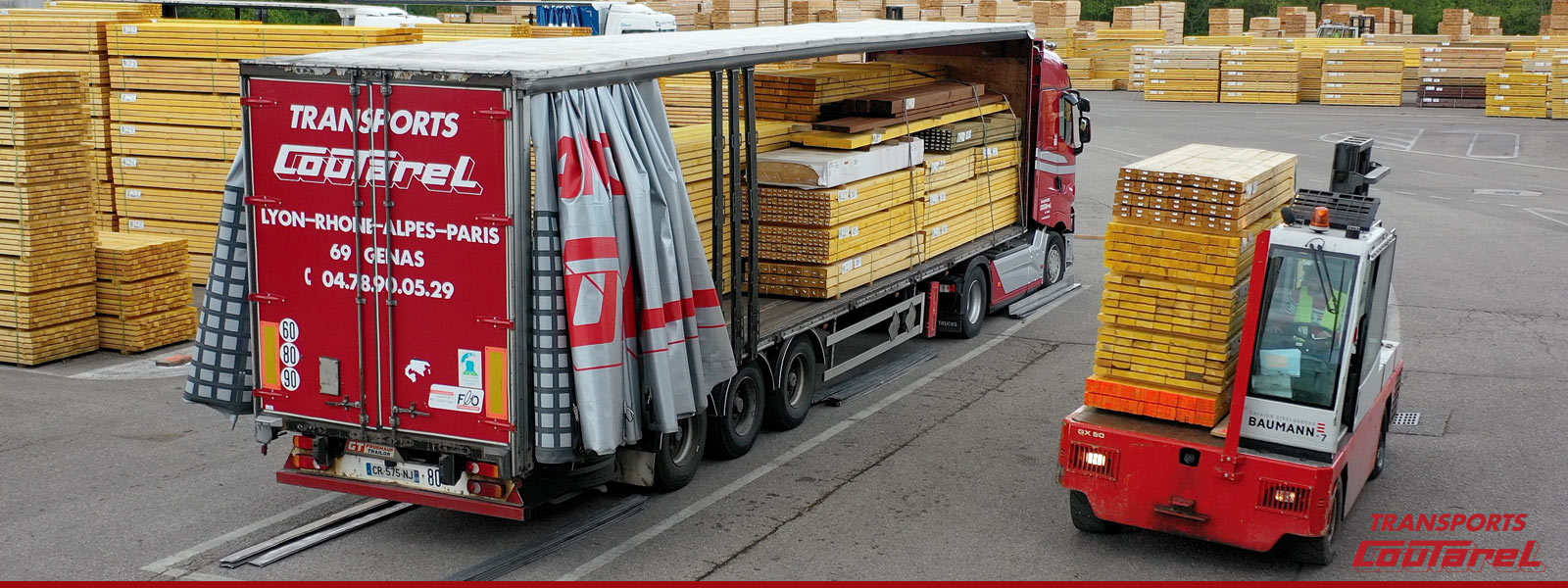 Transport de matériaux grande longueur en Auvergne Rhône-Alpes